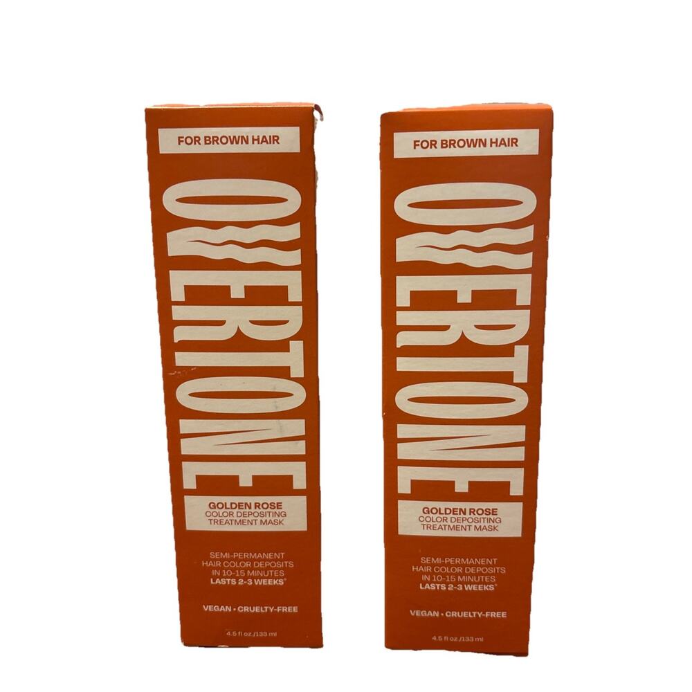 2X Overtone Color Depositing Treatment Mask - Golden Rose 4.5 Oz. For Brown Hair